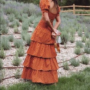 Weworewhat Paloma Polka Dots Skirt